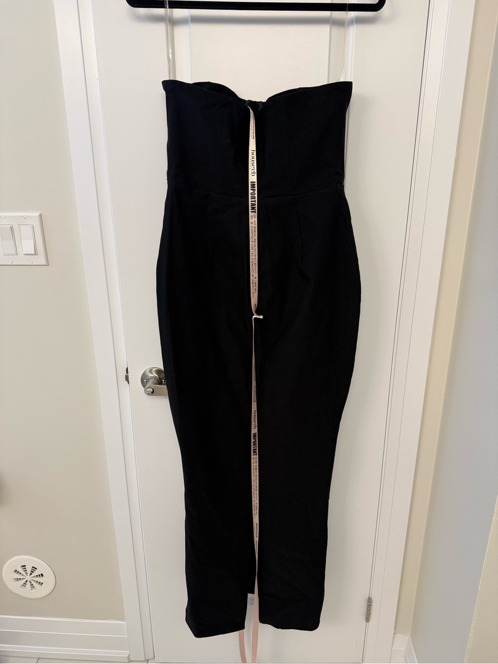 LUCIA Black Strapless Corset Maxi Dress - Picture 9 of 9